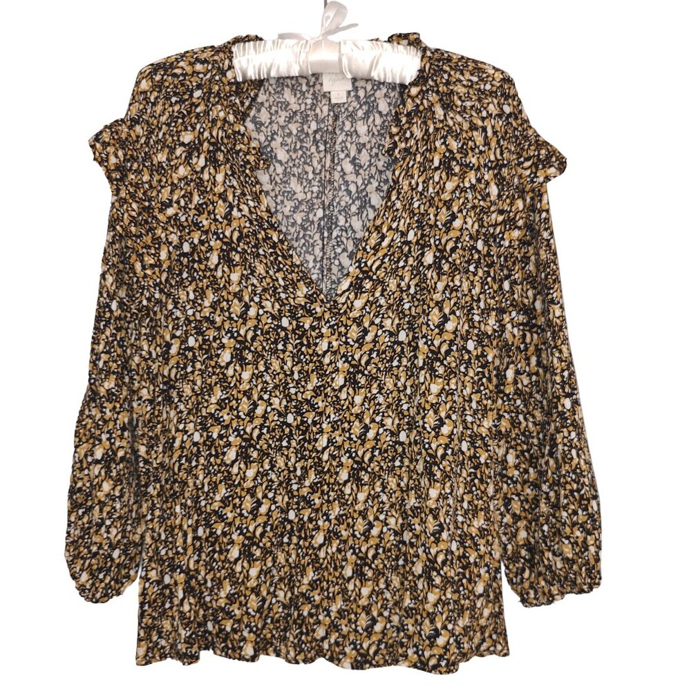 Roan+Ryan Evereve V Neck Floral Blouse